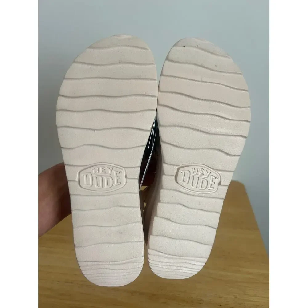 HeyDude Delray Buckle Cottage Crochet Sandals NWT Women's 8